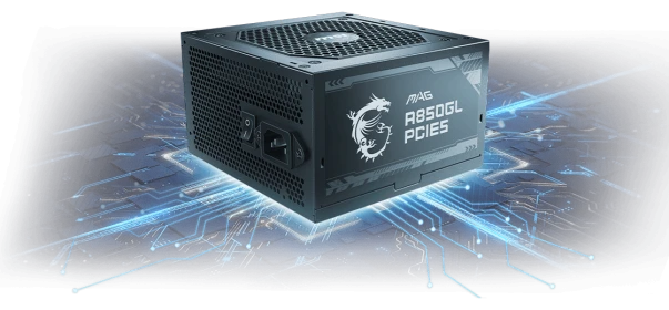 MSI MAG A850GL 850W 80 Plus Gold Full Modular Power Supply