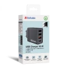 VERBATIM CHR‑30EU2 USB Charger 30W – Black (EU Plug)