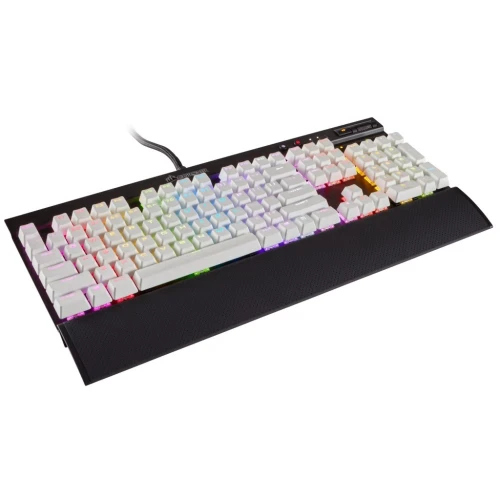 CORSAIR GAMING PBT Double‑Shot White Keycaps