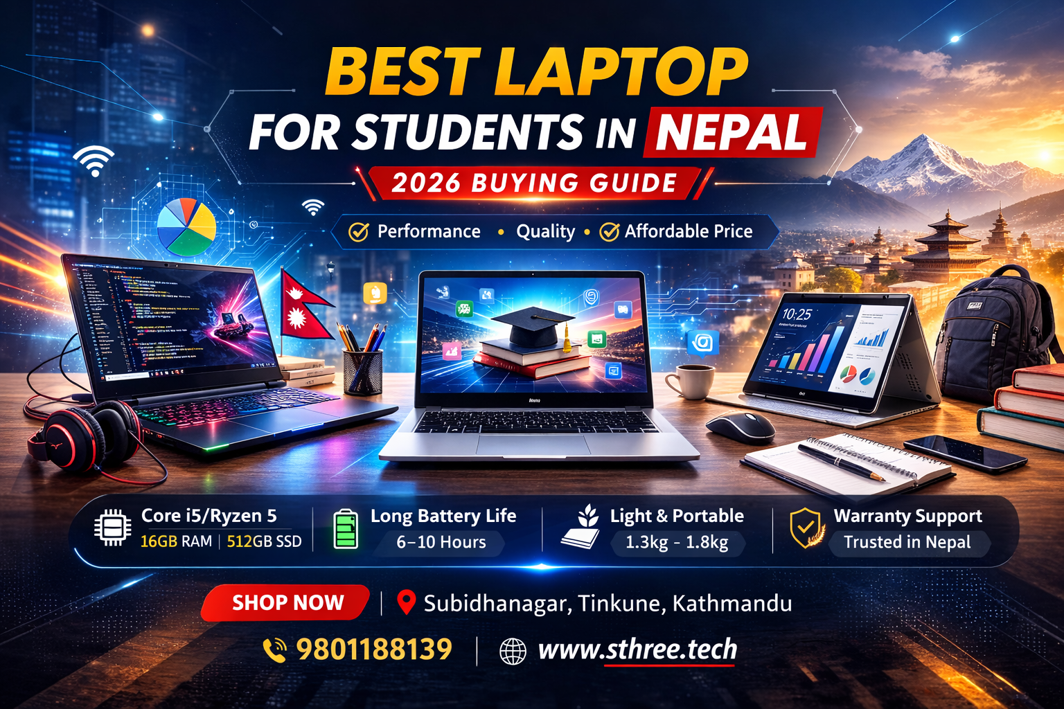 Best Laptop for Students in Nepal (2026 Guide)