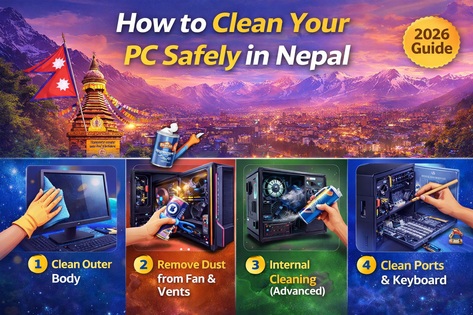 How to Clean Your PC Safely in Nepal | Complete Guide 2026