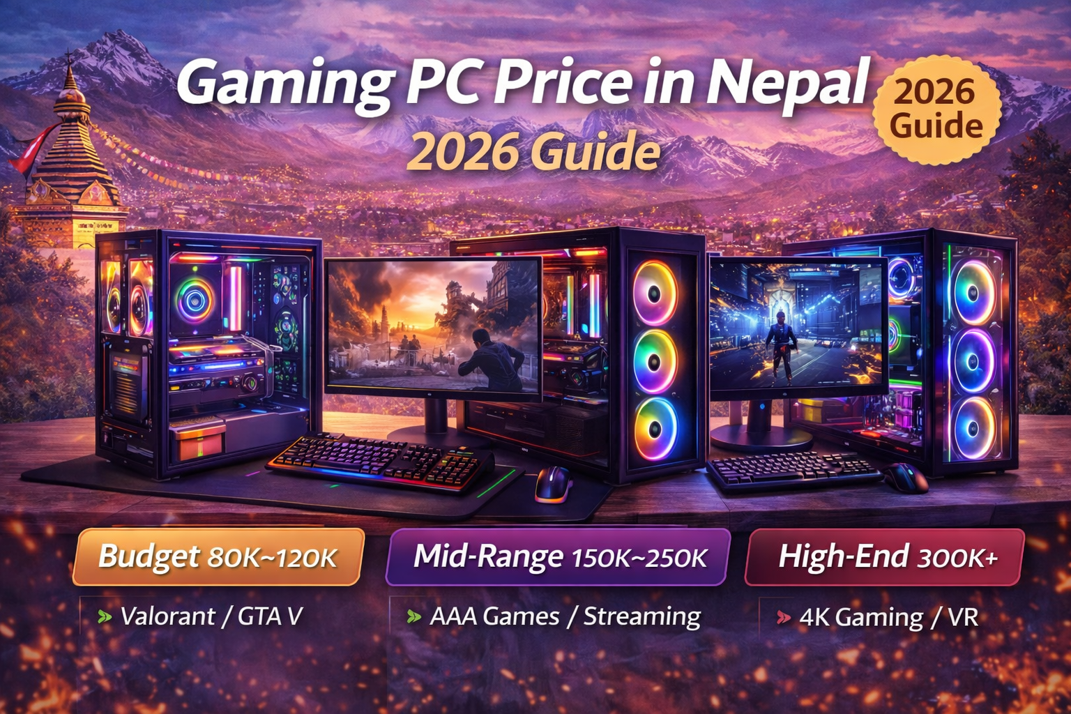 Gaming PC Price in Nepal 2026 | Budget to High-End Build Guide