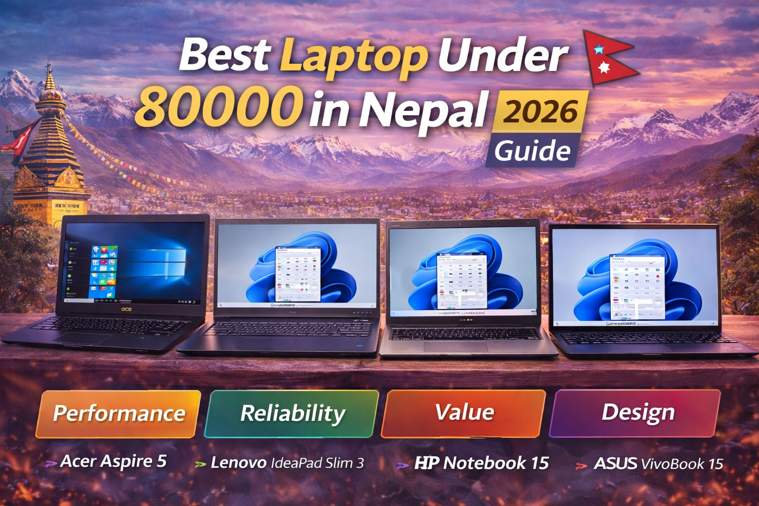 Best Laptop Under 80000 in Nepal 2026 | Top Budget Picks