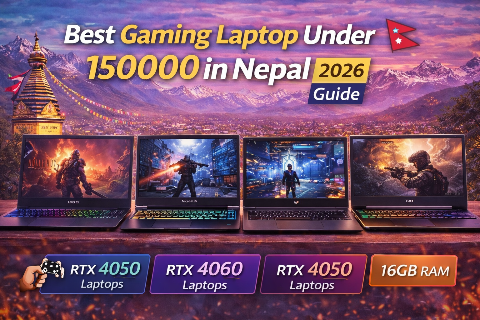 Best Gaming Laptop Under 150000 in Nepal 2026 🎮 | Top RTX 4050 Picks