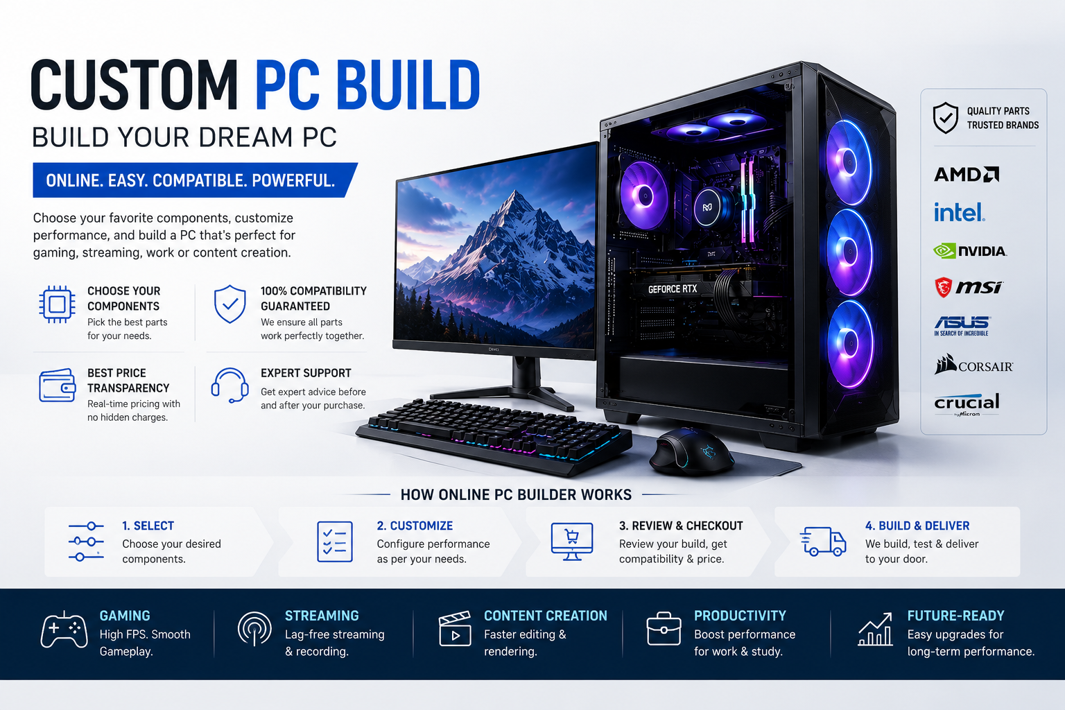 Custom PC Build in Nepal: Why Online Custom PC Builders Are the Future of Gaming and Productivity