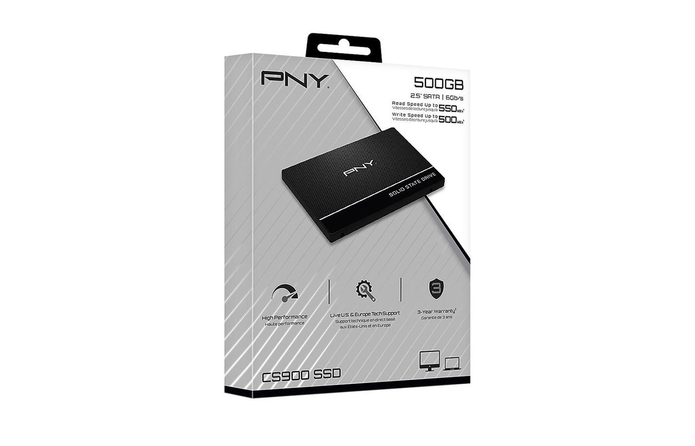 SSD SATA PNY 500GB, CS900
