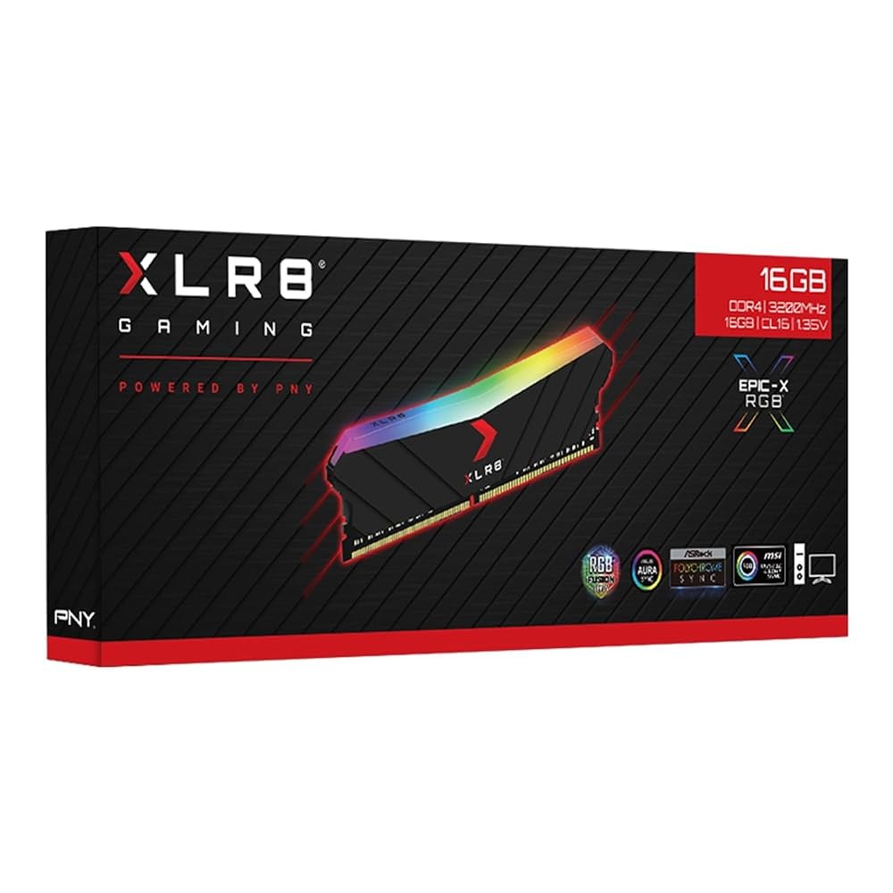 RAM PNY 16GB XLR8 DDR4  3200 MHz DESKTOP, RGB
