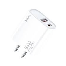 TRUSMI PD20W A+C Charger Set With C TO C  60W Cable(US) White