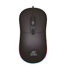 Ant Esports GM40 Wired Optical Gaming Mouse with RGB LED, Lightweight and Ergonomic Design, DPI Upto 2400, Compatible with Windows and Mac