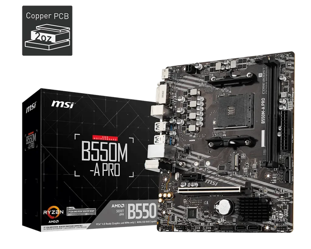 MSI B550M‑A PRO Micro-ATX Motherboard