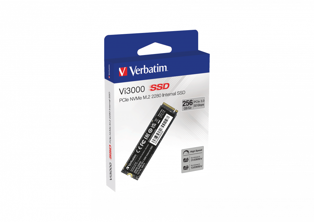 Verbatim Vi3000 PCIe NVMe™ M.2 SSD 256GB