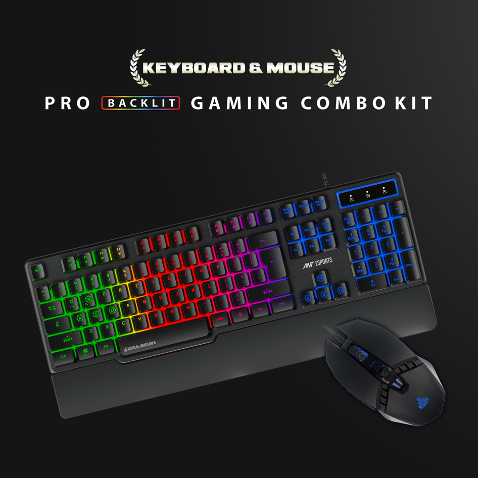 Ant Esports KM500W Gaming Backlit Keyboard Mouse Combo