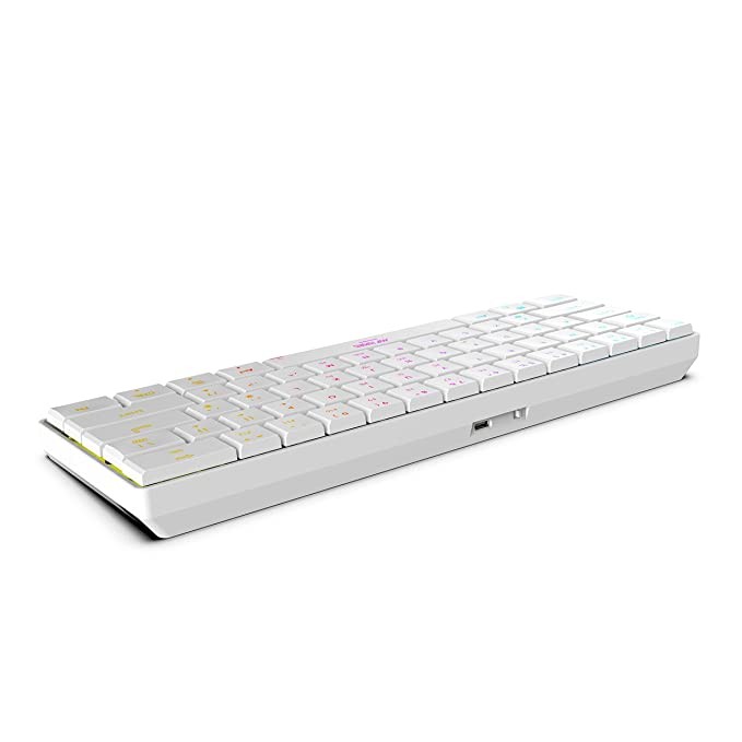 Ant Esports MK1500 Mini Retro Wireless Gaming Keyboard – White