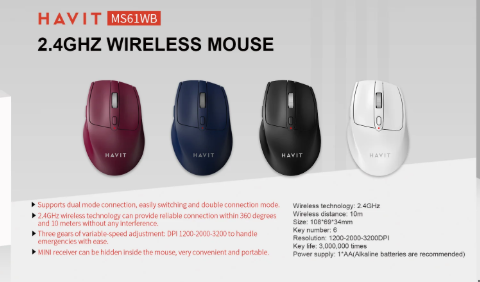 HAVIT MS61WB Wireless Mouse