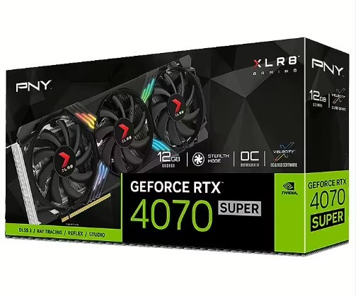 VGA Card PNY RTX 4070 SUPER  12GB TF RGB OC