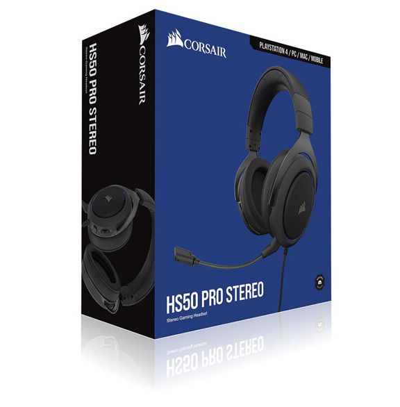 CORSAIR HS50PRO-BLUE CARBON GAMING HEADPHONE CA-9011217-AP