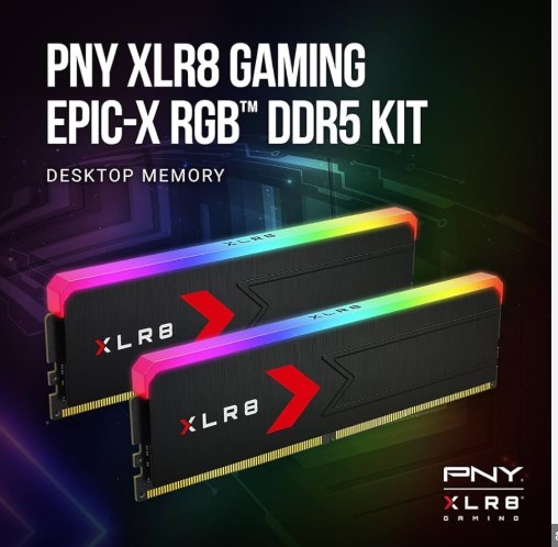 RAM PNY 32GB (16*2)GB XLR8  DDR5 6000MHz DESKTOP, RGB