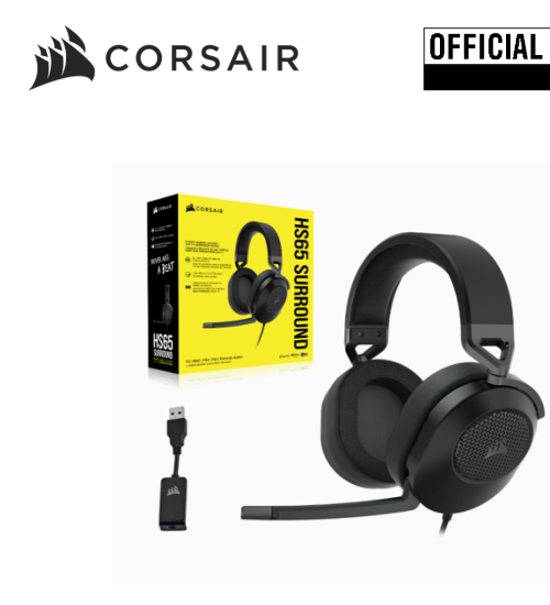 Corsair HS65 Gaming Headset – Carbon