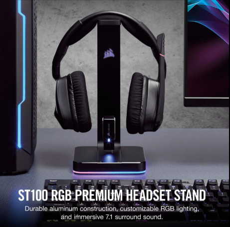 CORSAIR ST100RGB GAMING HEADPHONE CA-9011167-AP
