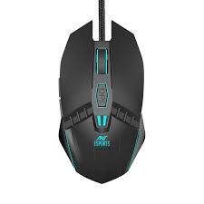 Ant Esports GM50 USB Optical Gaming Wired Mouse I 3600 DPI I Multicolour LED Lights I Ergonomic Design I Braided Cable