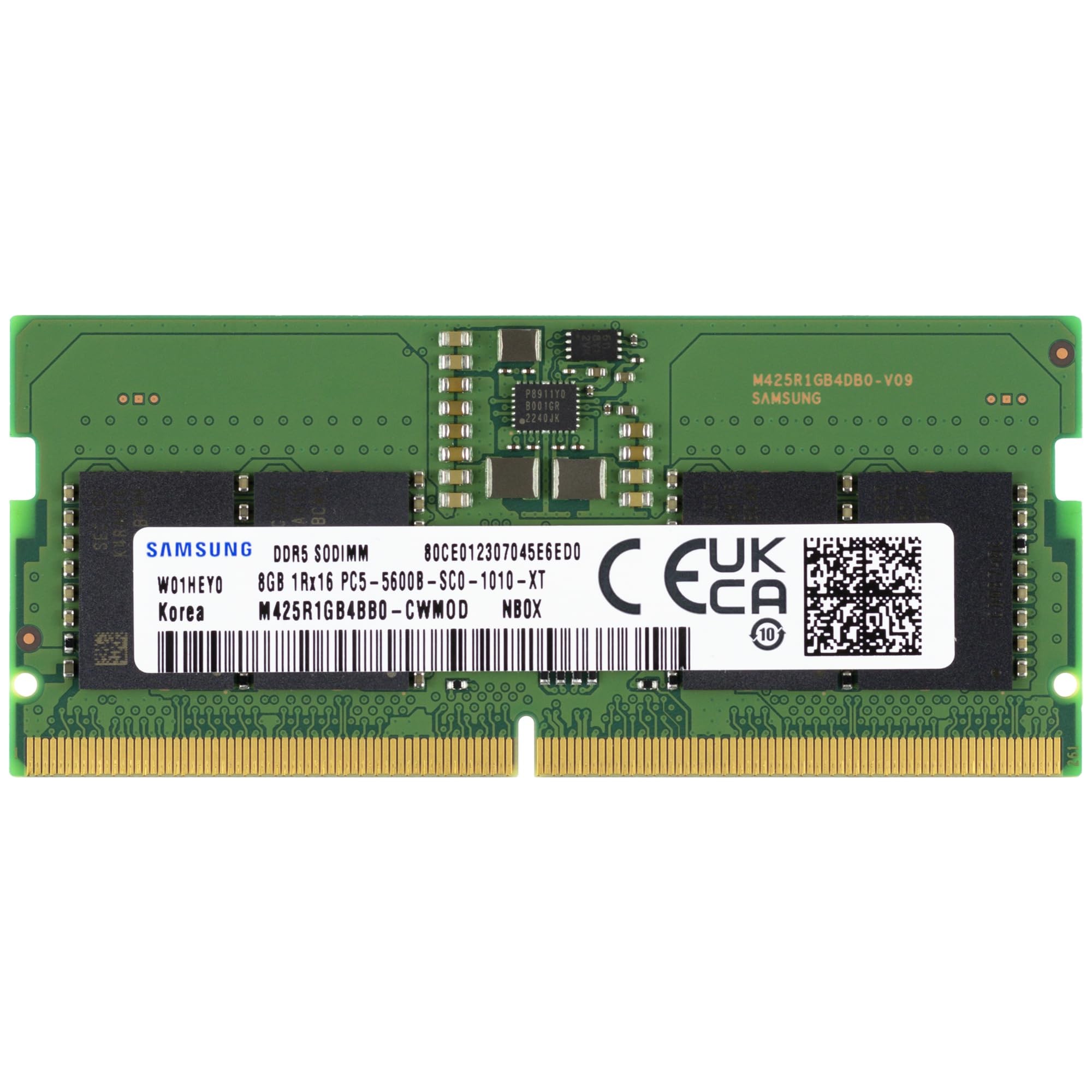 Samsung 8GB DDR5 4800MHz SODIMM Laptop RAM – M425R1GB4BB0-CQKOL (PC5-4800B)