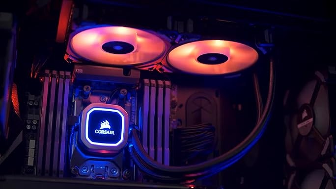 Corsair Hydro Series H100i RGB PLATINUM 240mm Liquid CPU Cooler – CW‑9060051‑WW