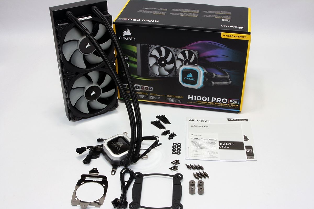 CORSAIR H100i PRO RGB Liquid CPU Cooler