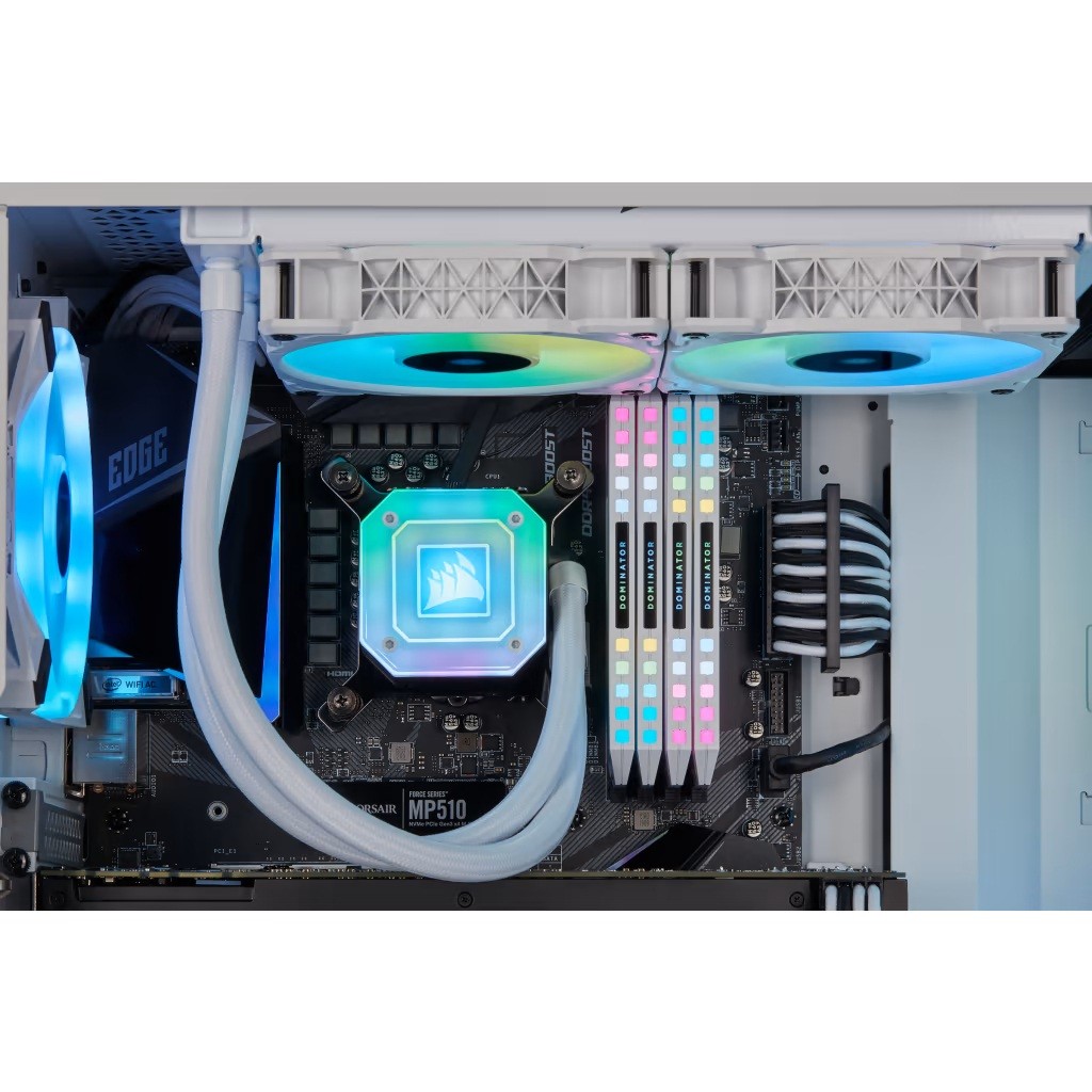 CORSAIR iCUE H100i ELITE CAPELLIX Liquid CPU Cooler — White