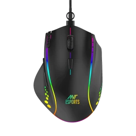 Ant Esports GM600 7200DPI RGB Wired Gaming Mouse Black