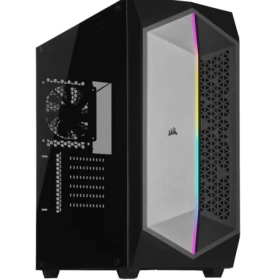 Corsair 470T RGB Tempered Glass Mid-Tower ATX Gaming Case – Black (CC-9011215-WW)