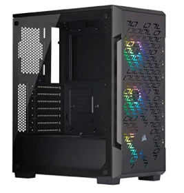 Corsair iCUE 220T RGB Airflow Tempered Glass Mid‑Tower ATX Gaming Case – Black (CC‑9011173‑WW)