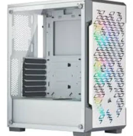 CORSAIR iCUE 220T RGB Airflow Mid‑Tower Smart Case — CC‑9011174‑WW (White)