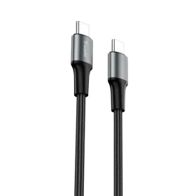 60W Type-C to Type-C Silicone Cable – Black, 1 Meter