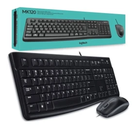 Logitech MK120 Wired Desktop Keyboard Mouse Combo