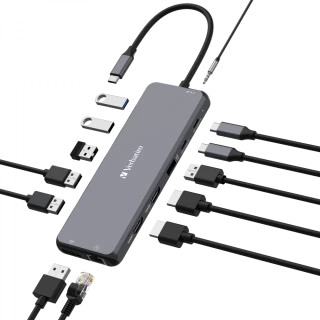 VERBATIM USB-C PRO MULTIPORT HUB 13 PORT CMH-13
