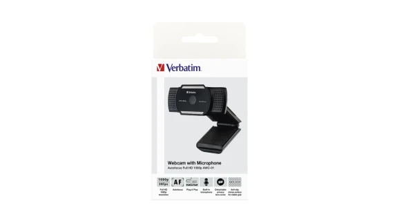 VERBATIM AWC-01 FULL HD 1080P AUTOFOCUS WEBCAM WITH MICROPHONE