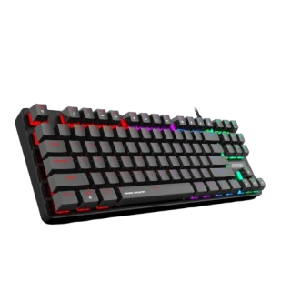 Ant Esports MK1000 Mechanical Wired Gaming Keyboard Black Hot-Swappable Per-Key RGB Red Outemu Switches