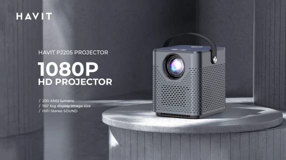 HAVIT Prime Quartz Projector PJ205 P — Full HD Smart Projector