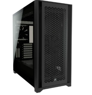 CORSAIR iCUE 5000D Airflow Mid‑Tower ATX PC Case — CC‑9011210‑WW (Black)