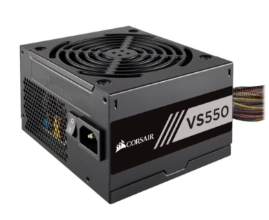 Corsair VS Series™ VS550 — 550 W 80 PLUS® White Certified Power Supply Unit (PSU)