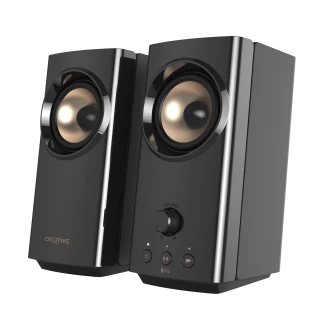 Creative T60 2.0 Compact Hi-Fi Desktop Speakers with Clear Dialog Audio