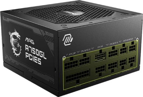 MSI MAG A750GL 750W 80 Plus Gold Full Modular Power Supply