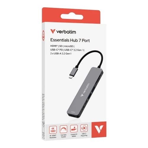 Verbatim Essentials USB-C Multiport Hub 7 Port