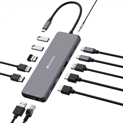 VERBATIM USB-C PRO MULTIPORT HUB 13 PORT CMH-13