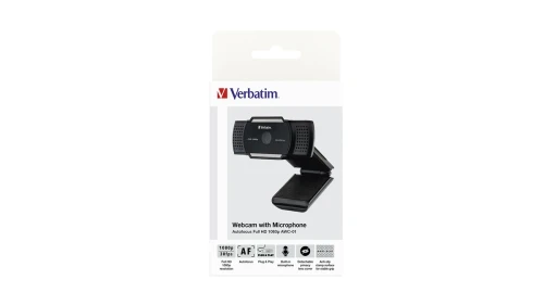 VERBATIM AWC-01 FULL HD 1080P AUTOFOCUS WEBCAM WITH MICROPHONE