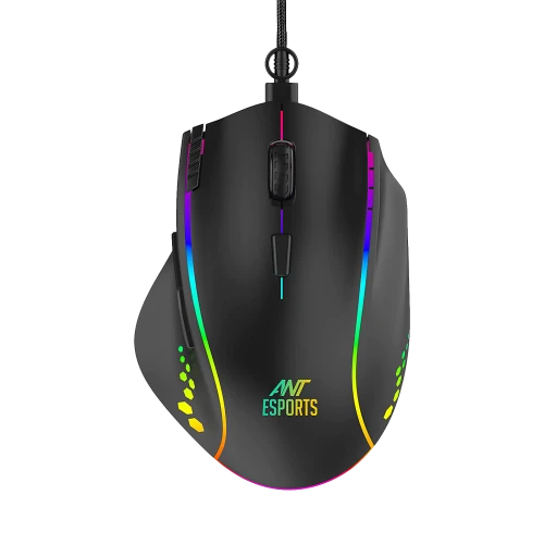 Ant Esports GM600 7200DPI RGB Wired Gaming Mouse Black