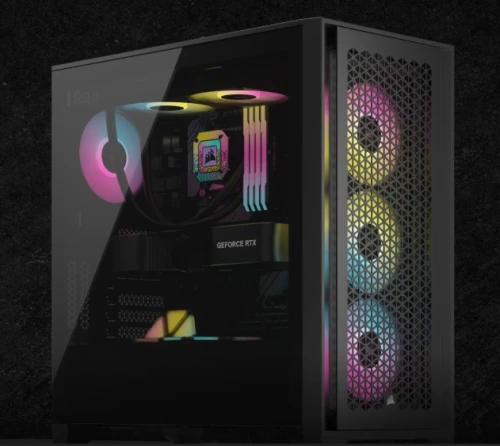 Corsair iCUE 4000D RGB Airflow Tempered Glass Mid-Tower ATX Gaming Case – Black (CC-9011240-WW)