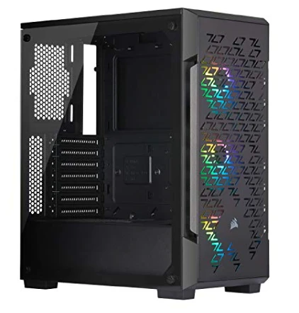 Corsair iCUE 220T RGB Airflow Tempered Glass Mid‑Tower ATX Gaming Case – Black (CC‑9011173‑WW)