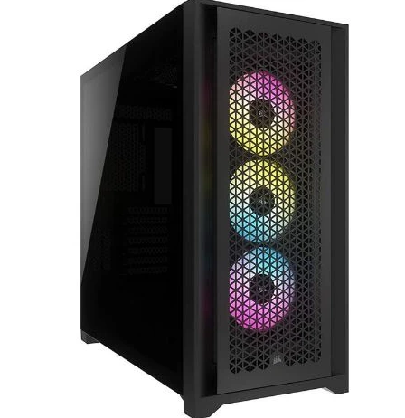 CORSAIR iCUE 5000D RGB Airflow Mid‑Tower ATX PC Case — CC‑9011242‑WW (Black)