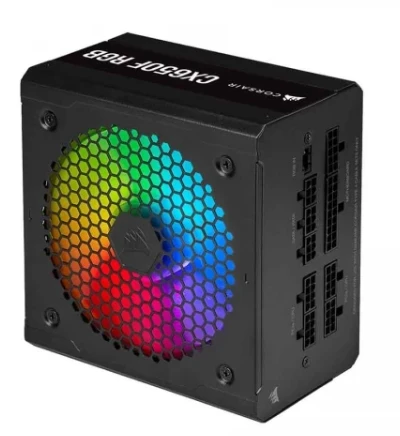Corsair CX650F RGB, 80 PLUS Bronze Fully Modular ATX Power Supply (80 PLUS Bronze Certified, 120 mm RGB Fan, Optimised for Low Noise, 105°C Japanese Capacitors, Compact 140 mm Long Casing) Black CP-9020217-UK